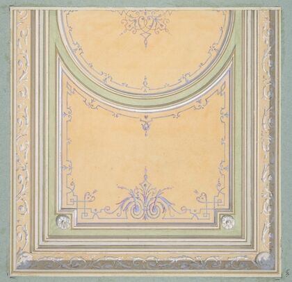 Design for the painted decoration of a ceiling (1830–97)