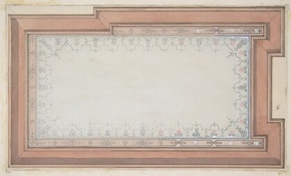 Design for the painted decoration of a ceiling