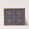 Design for the painted decoration of a coffered ceiling incorporating initials (G and H) for a house on the rue de Clichy by Jules-Edmond-Charles Lachaise