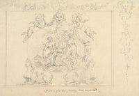 Design for the painting, Mars, Venus and Cupid for the Dining Room at Kirtlington Park, Oxfordshire