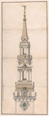 Design for the Spire of the Church of Our Lady in Copenhagen