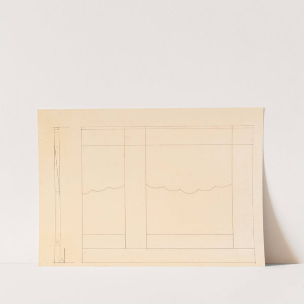 Design for unidentified restaurant, possibly Dunhall&#039;s Restaurant, New York, NY. Wall treatment, sketch 3 by Winold Reiss