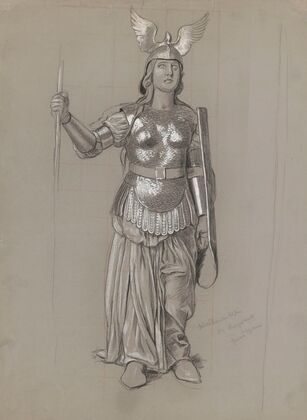 Design for Valkyrie’s costume 4 (1895)