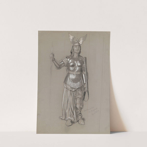 Design for Valkyrie’s costume 4 (1895) by Hans Thoma