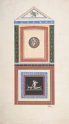 Design for Wall Decor Painted with Putti and Dogs