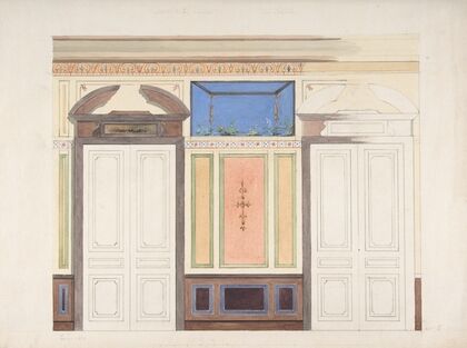 Design for Wall Elevation, Hôtel Candamo