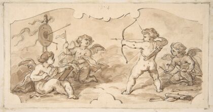 Design of putti at play