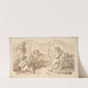 Design of putti at play (19th Century) by Jules-Edmond-Charles Lachaise