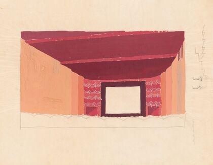 Design proposals for Puck Theater, New York, NY.] [Interior perspective study.