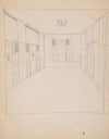 Design sketches for Hotel Alamac, 71st and Broadway, New York, NY. Plan of hallway