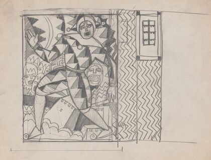 Design sketches for Hotel Alamac, 71st and Broadway, New York, NY.] [Sketch for Medieval Grill Murals