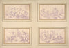 Designs featuring the allegories of the arts