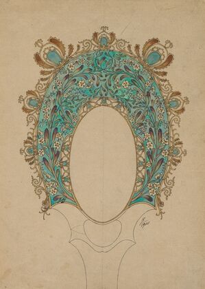 Designs for a Hand Mirror (c. 1900-1902)