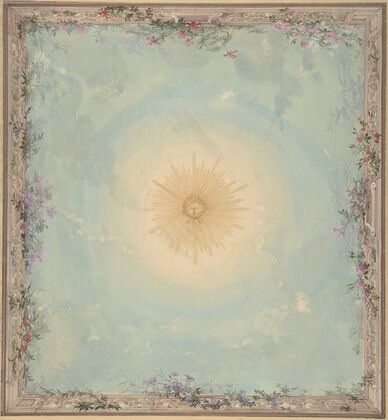 Designs for Ceilings with Central Sunburst (19th century)