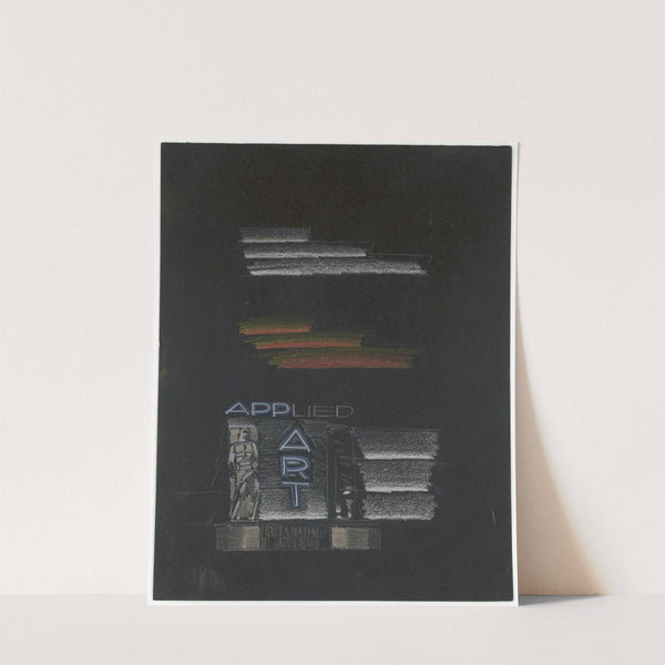 Designs for Exhibition of Applied Arts Building, New York World&#039;s Fair, 1939.] [Study for front of the building by Winold Reiss