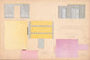 Designs for Modern Hotel Suite, Du Pont Biltmore Hotel, Wilmington, Delaware.] Colour chart for Suite 210