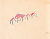 Designs for roadhouse or terrace restaurant. Perspective elevation showing terrace