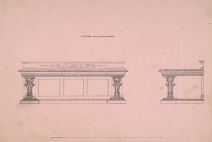 Designs for Sideboard with Elliptic Plinth