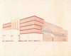 Designs for the Puck Theater (later Elgin Movie Theater, then Joyce Movie Theater), New York, NY.] [Exterior perspective study.