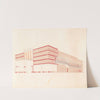Designs for the Puck Theater (later Elgin Movie Theater, then Joyce Movie Theater), New York, NY.] [Exterior perspective study. by Winold Reiss