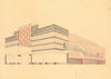 Designs for the Puck Theater (later Elgin Movie Theater, then Joyce Movie Theater), New York, NY.] [Exterior perspective study