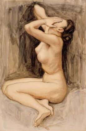 Despair, Study For The ‘by The River Of Tuonela’, JusÃ©lius Mausoleum