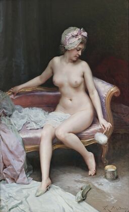 Después del baño (desnudo de mujer)