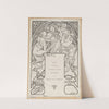 Dessin de Mucha Illustrant l’un des trois menu du banquet Sarah Bernhardt (1896) by Alphonse Mucha
