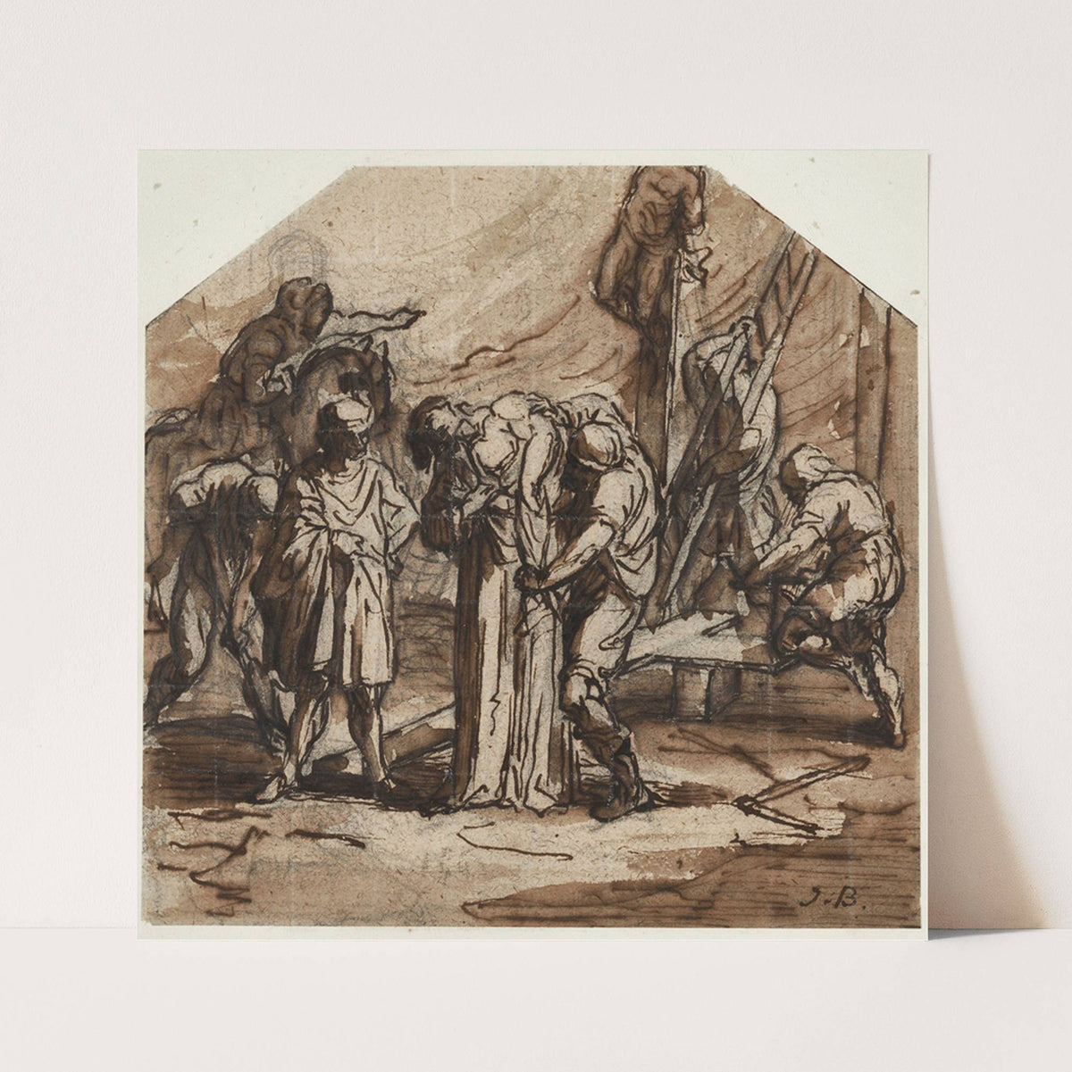 Dessin pour l’église Saint-Jacques-Saint-Christophe de la Villette by Jean-François Brémond