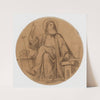 Dessin prÃ©paratoire pour les mÃ©daillons de l’Ã©glise de la TrinitÃ©, 66 rue saint-Lazare, 9Ã¨me arrondissement. by Félix-Joseph Barrias