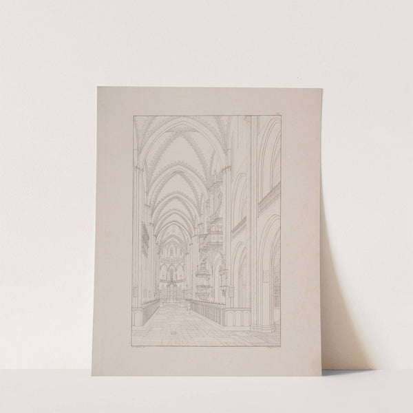 Det indre af Roskilde Domkirke by Georg Hoffmann