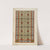Détail de vitrail (partie inférieure de fenêtre) fond gris à entrelacs, ronds rouges, entourage à fond bleu by Laurent Gsell