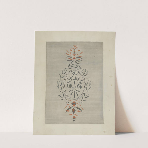 Detail of Stencilled Wall by Ray Holden