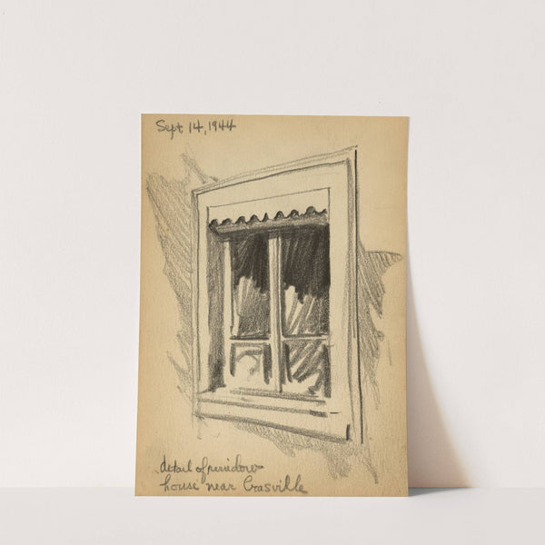 Detail of window, house near Crasville by Victor Alfred Lundy