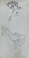 Detail Study for ‘On a Terrace’ and Landscape Study (1860s)