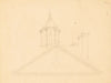 Detail view of cupola, pediment, and frieze of a large public building in Charleston, South Carolina