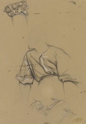 Details des Gewands des Hamlet aus ‘Hamlet und Horatio auf dem Kirchhof’