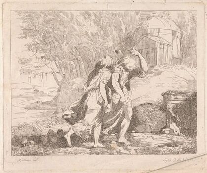 Deucalion and Pyrrha after the Flood