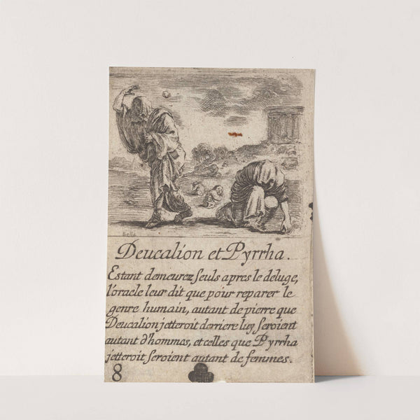 Deucalion et Pyrrha by Stefano Della Bella