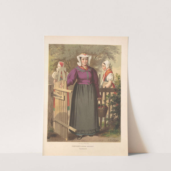 Deutsche Volkstrachten Pl.15 (1870) by Albert Kretschmer