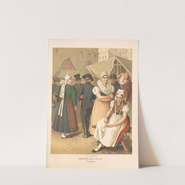 Deutsche Volkstrachten Pl.16 (1870) by Albert Kretschmer