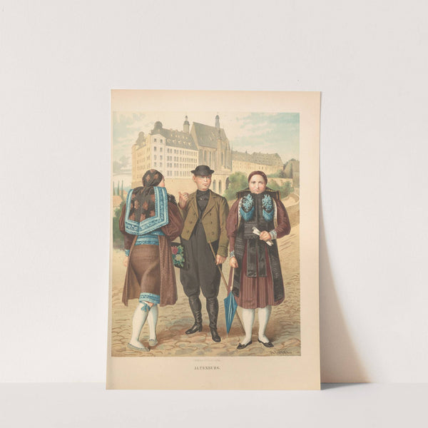 Deutsche Volkstrachten Pl.33 (1870) by Albert Kretschmer