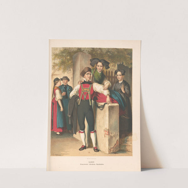 Deutsche Volkstrachten Pl.47 (1870) by Albert Kretschmer
