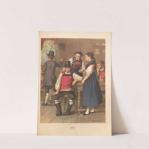 Deutsche Volkstrachten Pl.55 (1870) by Albert Kretschmer