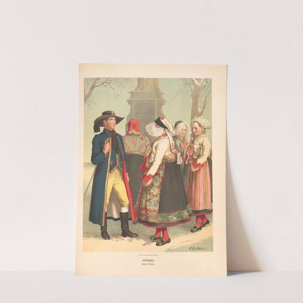 Deutsche Volkstrachten Pl.56 (1870) by Albert Kretschmer