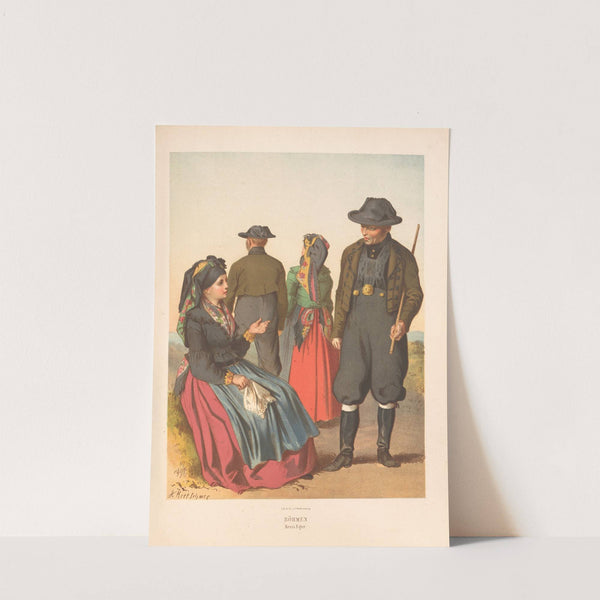 Deutsche Volkstrachten Pl.59 (1870) by Albert Kretschmer