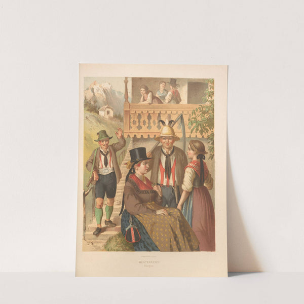 Deutsche Volkstrachten Pl.65 (1870) by Albert Kretschmer