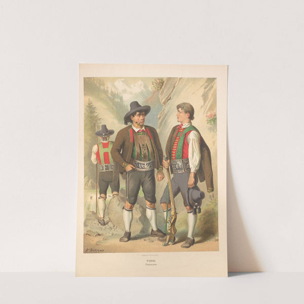 Deutsche Volkstrachten Pl.73 (1870) by Albert Kretschmer