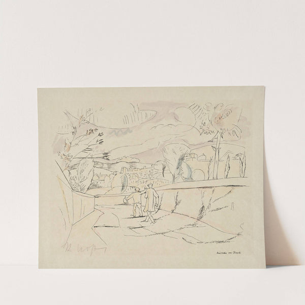 Deutsche vor Tivoli (1922-1925) by Rudolf Grossmann