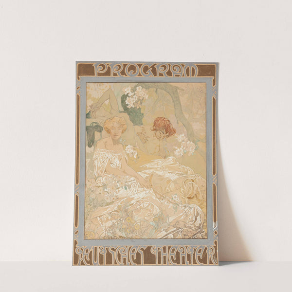 Deutsches Schauspiel-Haus Theater Program (1908) by Alphonse Mucha